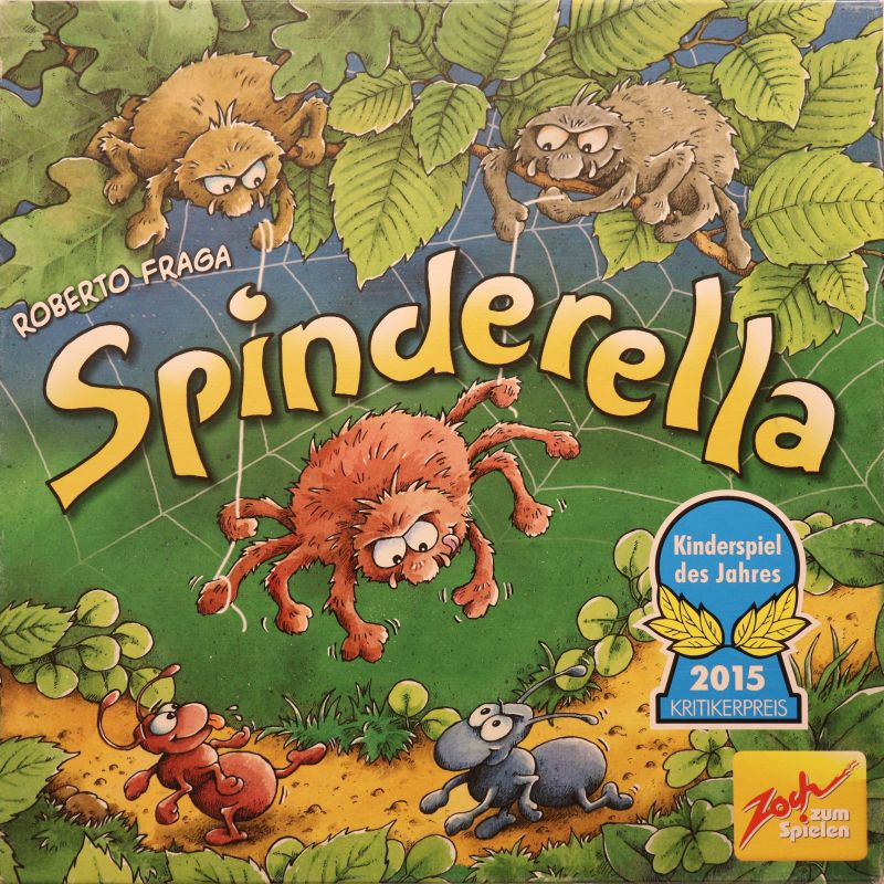 Spinderella Cover des Brettspiels 'Spinderella'